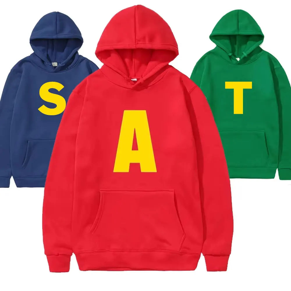 Alvin and The Chipmunks 2025 Fashion Unisex Casual Sportswear Men's Hoody Alvin Chipmunk Halloween Costume Women's Pullover Tops