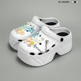 Women's Slippers 9CM High Platform Garden Fashion Clogs Shoes Women's Slippers Thick Bottom EVA Sandals Summer Girls Slippers