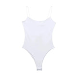 MUJER 2025 Sexy Tight Bodys for Women White Black Backless Bodysuit Women One Pieces Jumpsuits for Women Sexy Lingerie Bodysuit 4
