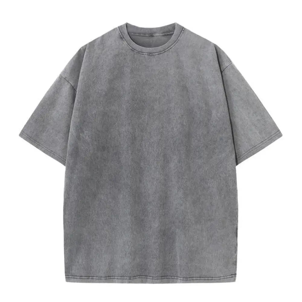 230G Cotton Retro T-shirt Drop-shoulder Sleeve Men Women Vintage Short-sleeve T Shirts TheFashionFever 6