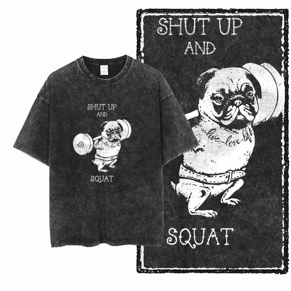 Acid-Washed Graphic Performance Tee