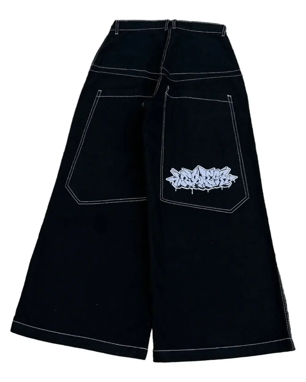 Y2K Embroidered Baggy Jeans