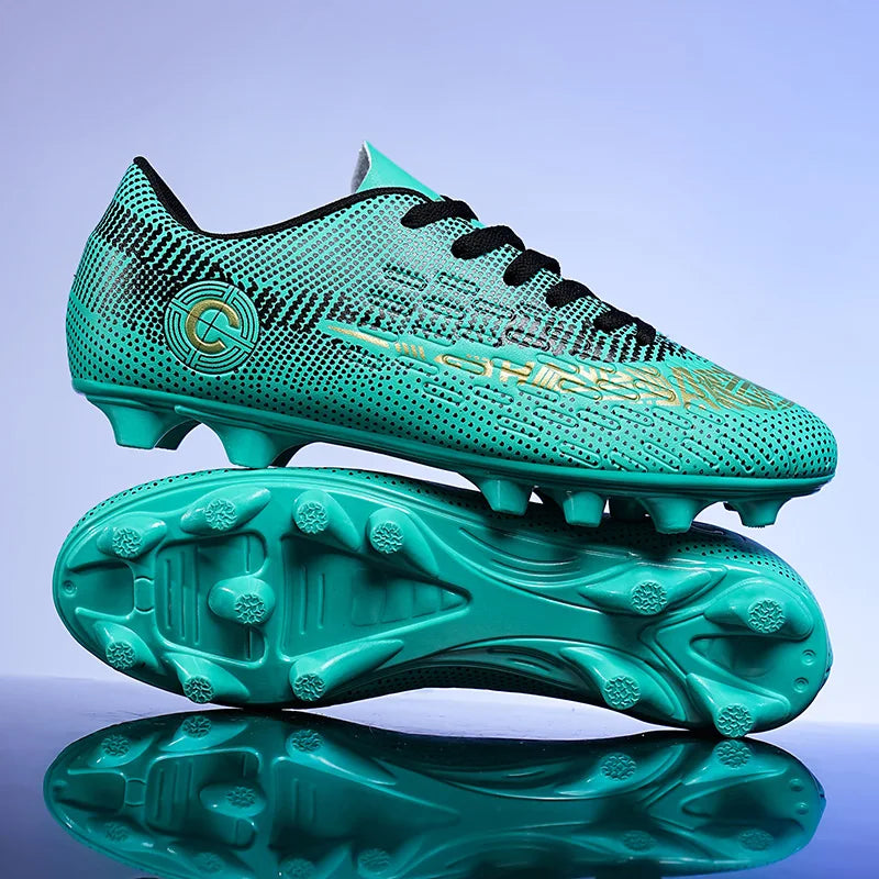 Large Size FG/TF High Quality Mens Soccer Shoes Non-Slip Turf Soccer Cleats for Kids Training Football Boots Chuteira Campo 48