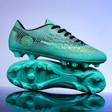 Large Size FG/TF High Quality Mens Soccer Shoes Non-Slip Turf Soccer Cleats for Kids Training Football Boots Chuteira Campo 48