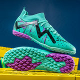 Men's Soccer Cleats Football Cleats for Mens Big Boys Mid-Top Spikes/TF Shoes for Youth Professional Training Turf Sneaker 5