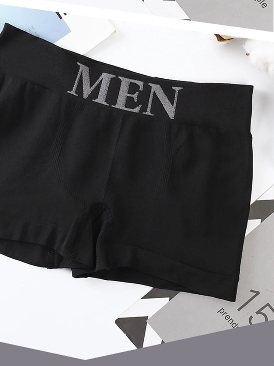 5 Pack Men's Comfort Stretch Boxer Briefs | Breathable Underwear | High Elastic Plain Color Comfortable Boxer Briefs Panties Breathable Pantyhose 3