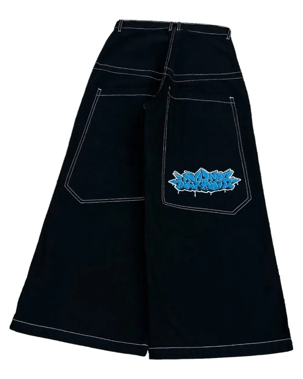Y2K Embroidered Baggy Jeans