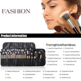 Gift Bag Of 24 pcs Makeup Brush Sets Professional Cosmetics Brushes Eyebrow Powder Foundation Shadows Pinceaux Make Up Tools 6