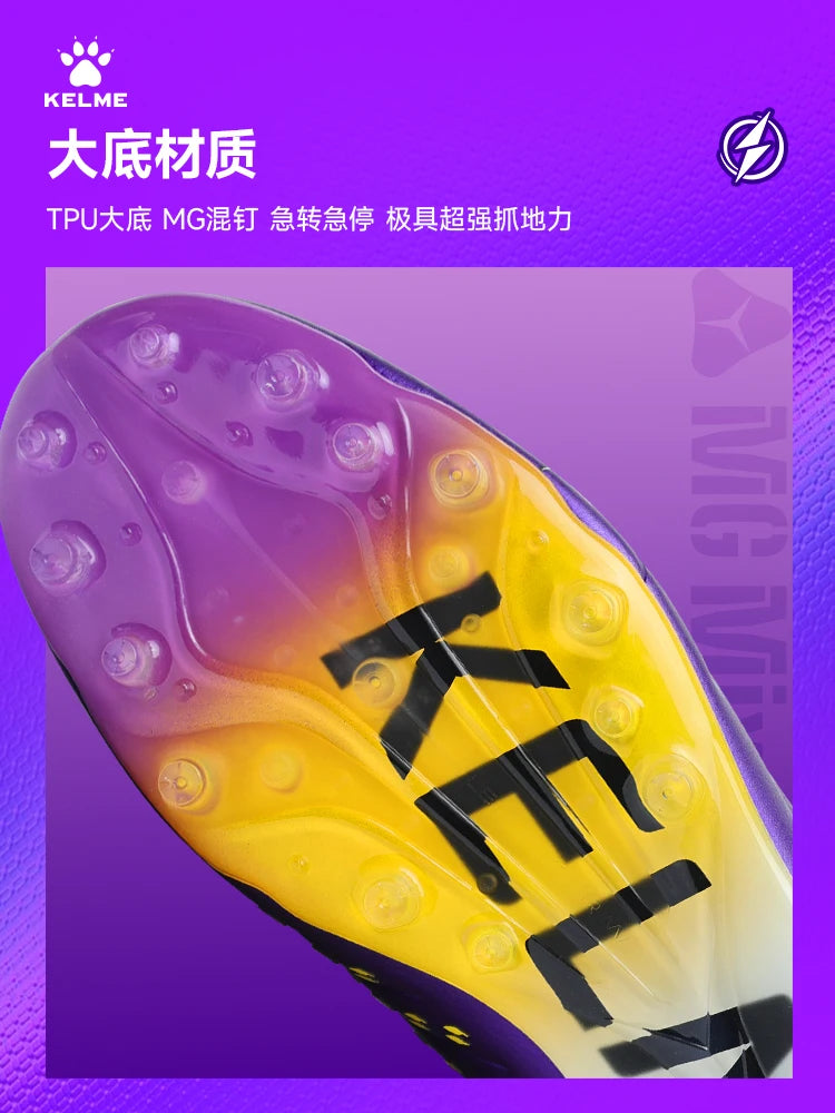 Kelme Next Top Football Shoes Men's Professional Match Football Boots Indoor Anti-slip Artificial Grass Futsal Mg Football Shoes 2