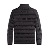 Graphene Self-heating Down Jacket Men Solid Windproof Pleated Down Jackets Stand Collar Classical Warm Winter Jackets Male