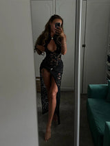 Lace Dresses For Women Fashion Sexy Elegant Solid Sleeveless Tank 3