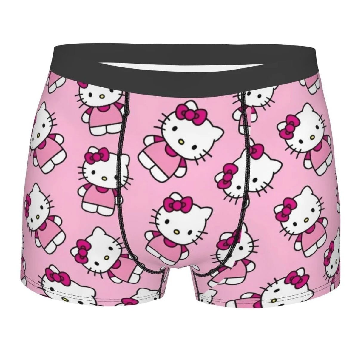 Hello Kitty Pattern Men’s Boxer Shorts