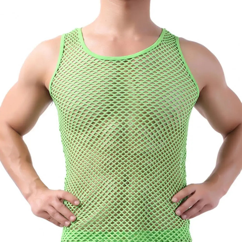 Fishnet-Men-Sexy-Mesh-Tank-Tops-Transparent-Sleep-Tops-Male-Underwear-Pure-Color-Vest-Sleeveless-Tops