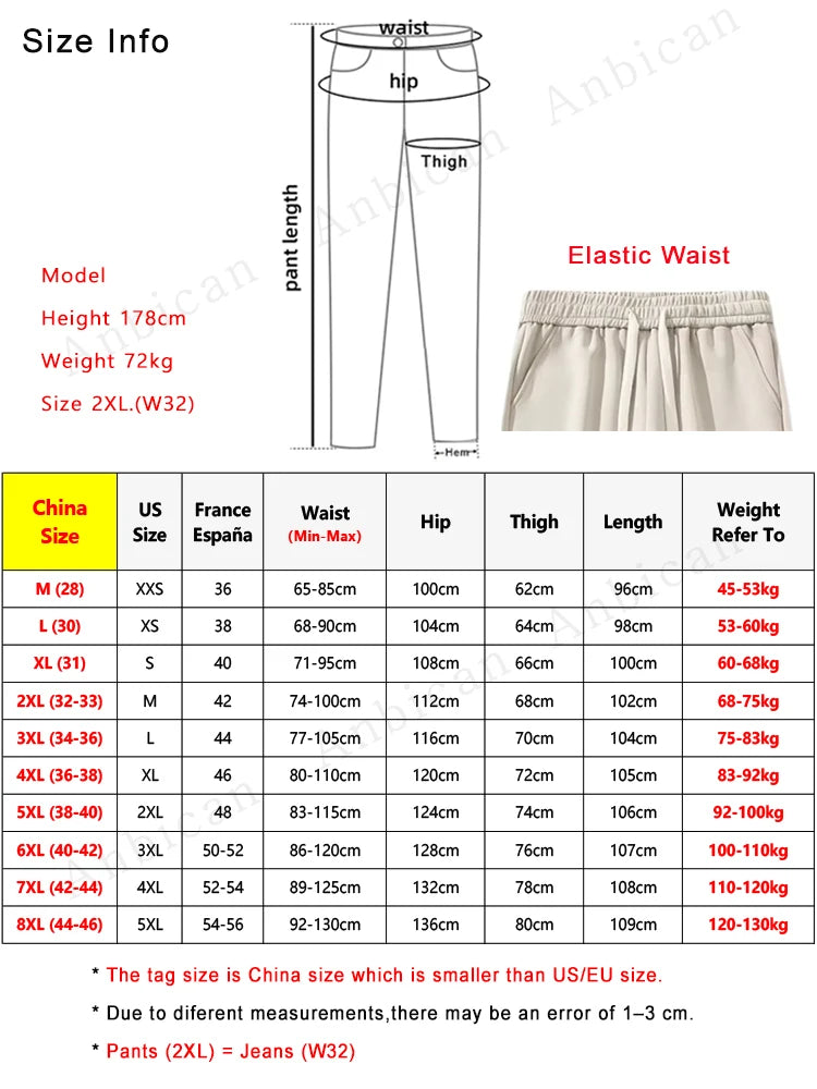 Men's Straight Sweatpants Wide Leg Cotton Track Pants 6