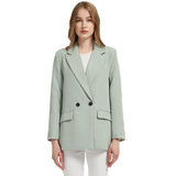 Autumn-and-spring-women-s-blazer-jacket-casual-solid-color-double-breasted-pocket-decorative-coat