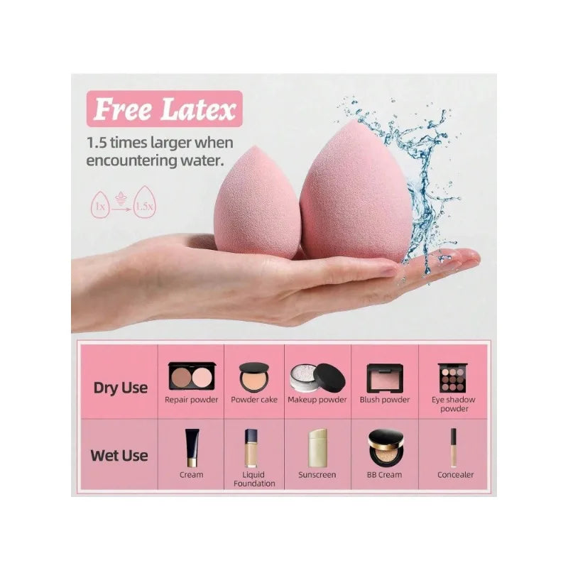 4 Pcs Beauty Egg Makeup Sponge Blenders Beauty Sponges Foundation Applicator Foundation Cosmetic Puffs Beauty tool 4