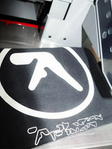 Men T-Shirt Aphex Twin Washed Black Print Cotton Graphic Oversized Korean Fashion Short Sleeve Tops Tees Y2k Streetwear Clothing 5