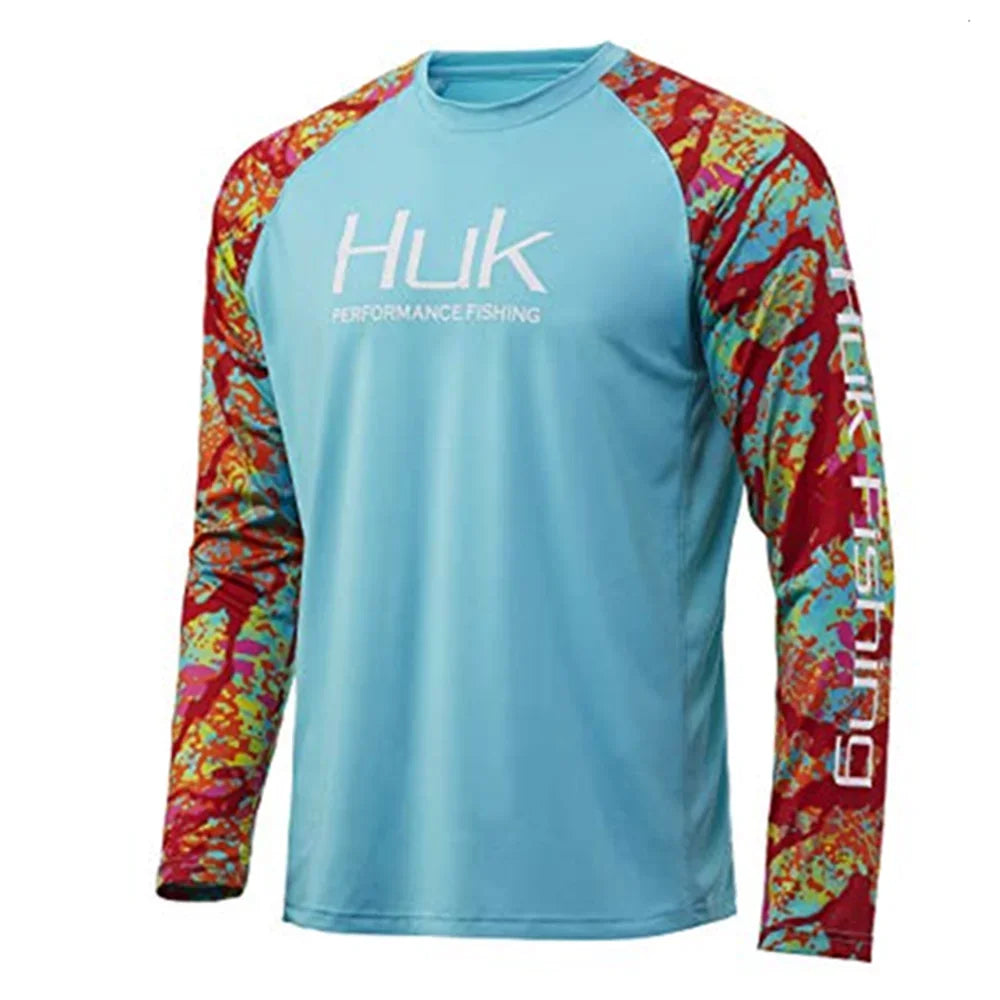 HUK Fishing Shirts Long Sleeve Uv Protection Clothing Mens Outdoor Summer Jersey Upf 50 Clothes Performance Breathable Fishing 3