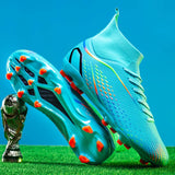 MenOutdoor Football Boots Professional Training Soccer Shoes Soccer Cleats Turf Futsal Match Grass Unisex Non-slip Breathable 6