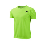 Men's Summer Exercise Trainning T-shirt High Quality Breathable Quick Dry Short Sleeved Top Marathon Gym Fitness Basketball Tees 4