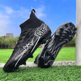Men Soccer Shoes Cleats Mid-top Non-Slip FG/TF Football Boots Chuteira Campo High-quality Match Sneakers Futsal Indoor 6