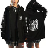 Women’s Anime Zip-Up Sports Hoodie