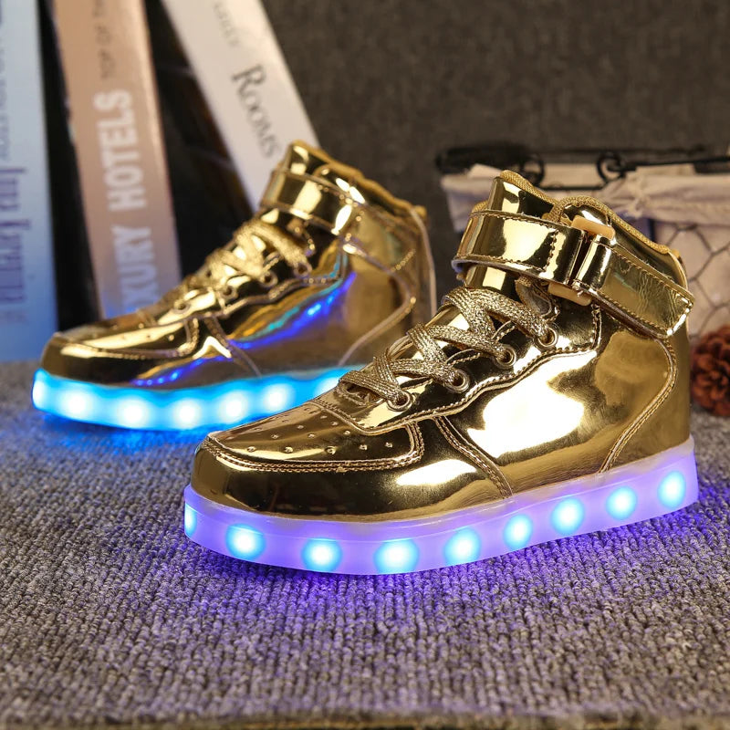 2024 New Men's Luxury Sneakers Fashion Shiny Mirror Designer Shoes Men Gold Glitter Sneakers Street Hip Hop Men Skateboard Shoes 2
