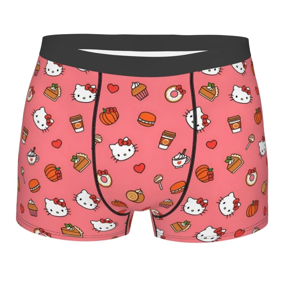 Hello Kitty Pattern Men’s Boxer Shorts