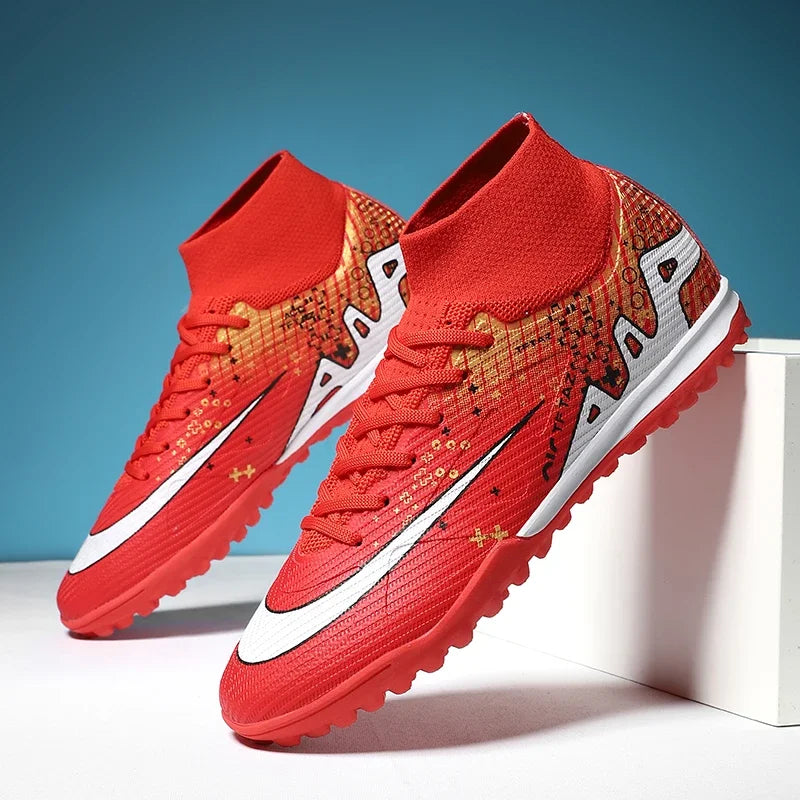 Men Soccer Shoes Outdoor Professional Training Football Boots Unisex Turf Futsal Match Soccer Cleats Grass Non-slip Breathable