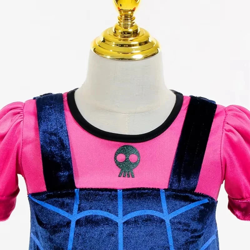 Girl Vampirina Halloween Cosplay Costume Dress Kids Princess Dress Up Vampire Carnival Party Disguise Clothes 4