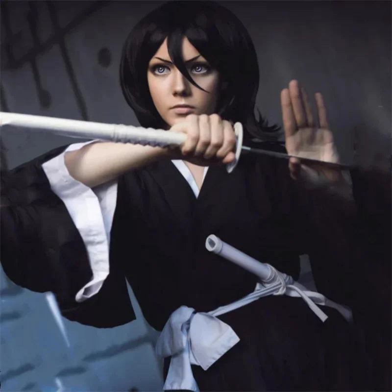 Bleach Kuchiki Rukia Cosplay Costumes Kurosaki Ichigo Die Pa Soul Society Shinigami Kimono Full Outfit Thousand-Year Blood War 3