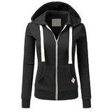 2024 Autumn/Winter New Women's Personalized Fashion Sports Hoodie Long Sleeve Drawstring Pocket Zipper Coat Woolen Sweater Top 4