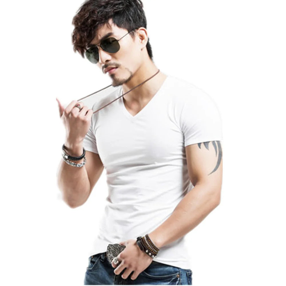 Men’s V-Neck Fitness T-Shirt