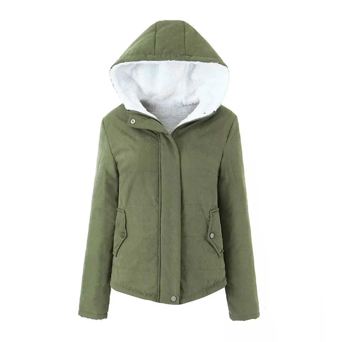 Women's Trendy Velvet Hooded Parka