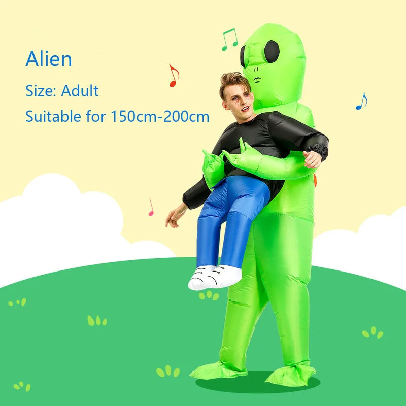 ET-Aliens Inflatable Costume Scary Monster Cosplay For Adult Kids Thanksgiving Christmas Party Festival Stage Children Clothing 5