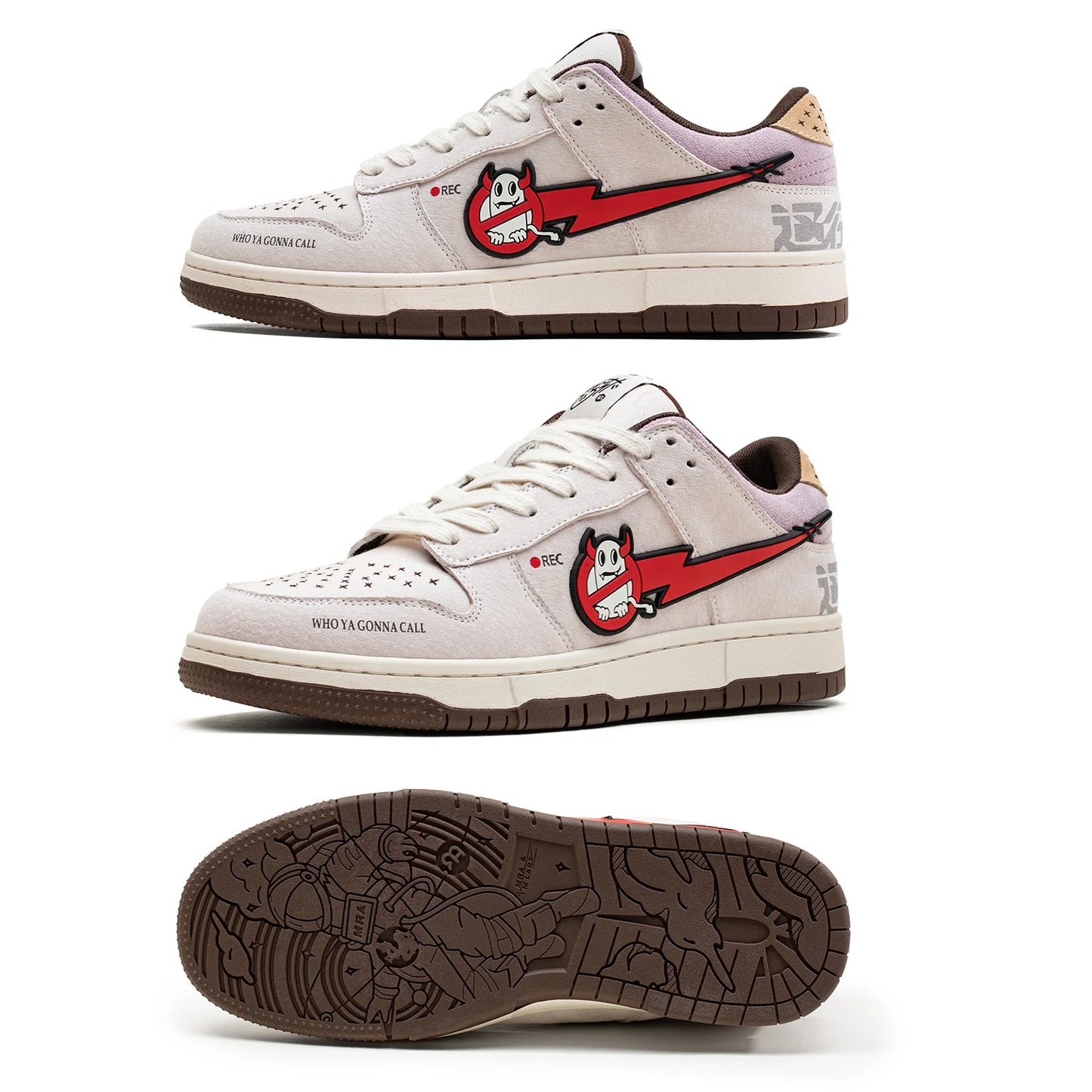 Mra Fashion Men's Sports Shoes Retro Niche Design Punk Style Street Skateboard Shoes Sports Casual Shoes Plaid Men's Shoes 6