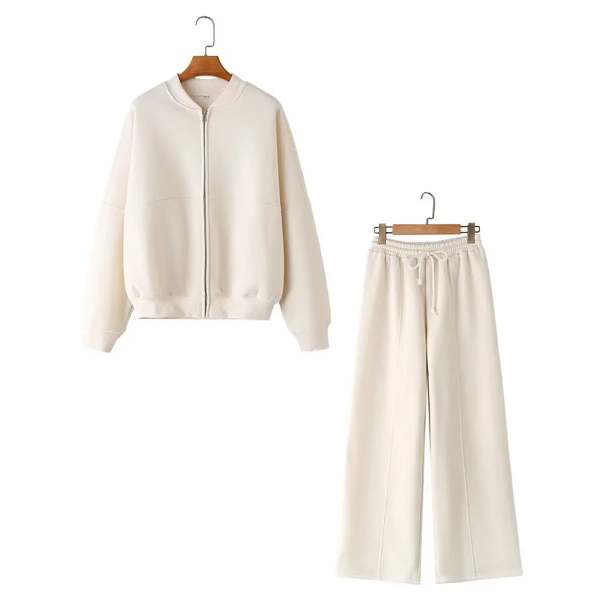 Women’s Retro 2-Piece Bomber & Wide-Leg Set