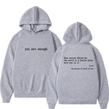 Dear Person Behind Me Mens Hoodie With Kangaroo Pocket Pullover Vintage Women Hoodie with Words on Back Unisex Trendy Hoodies 6