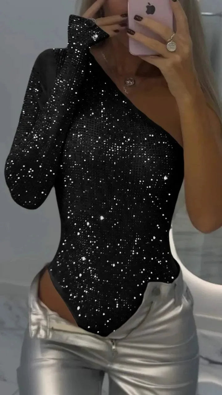 Spice Girls Sequin One-Shoulder Jumpsuit