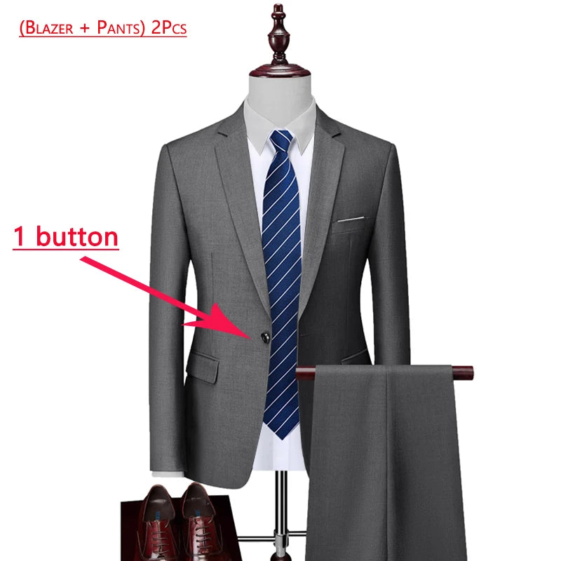 Men’s Premium 3-Piece Formal Suit Set