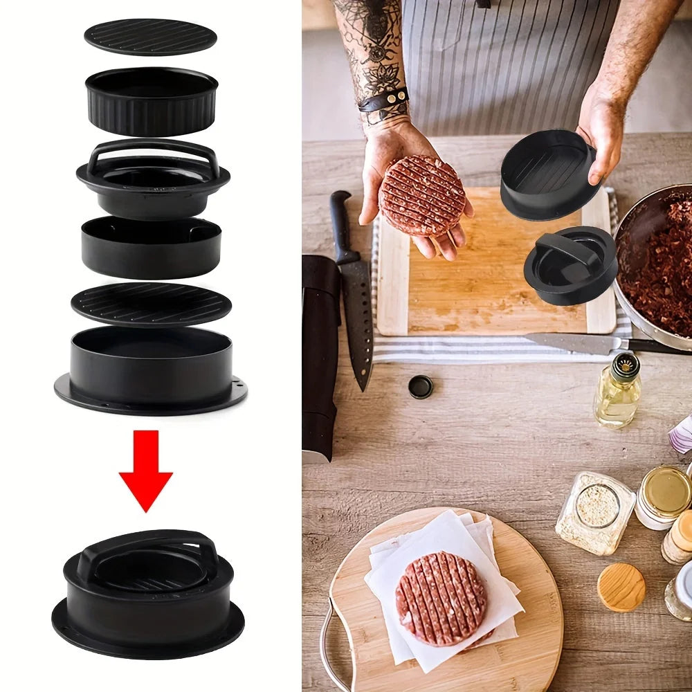 1 Set, Suitable for RV Kitchen, Non-stick Hamburger Machine, Meat Pie Machine Mold, Suitable for Meat Milk Cheese Vegetables 5