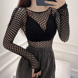 Sexy-T-shirt-for-Women-Goth-Black-Skinny-Mesh-See-Through-Long-Sleeve-Tees-Pullover-Crop