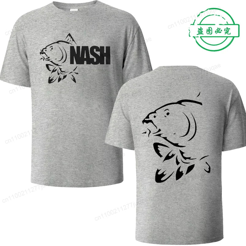 Funny Fishinger Carp Fish Fisherman Sporter T Shirts Men Summer Fashion Harajuku Short Sleeve O Neck Streetwear Black T-shirts 4