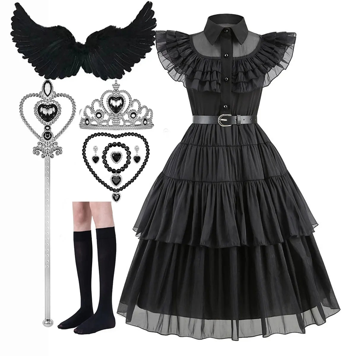 Children’s Classic Gothic Peter Pan Collar Dress