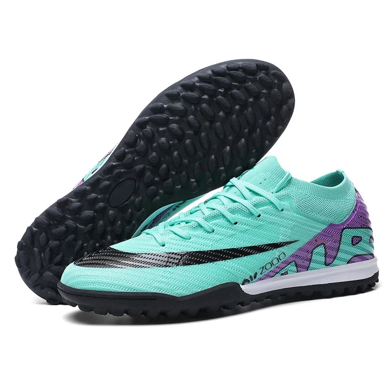 Mid-top New Men Soccer Shoes Cleats Hot-selling Non-Slip FG/TF Football Boots High-quality Match Sneakers Futsal Indoor