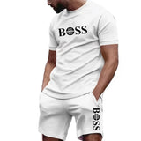 Men's two-piece sportswear, short sleeved T-shirt and pants set TheFashionFever 5