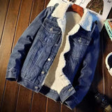 Men’s Vintage Fleece-Lined Denim Jacket