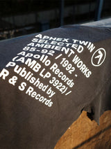 Men T-Shirt Aphex Twin Washed Black Print Cotton Graphic Oversized Korean Fashion Short Sleeve Tops Tees Y2k Streetwear Clothing 3