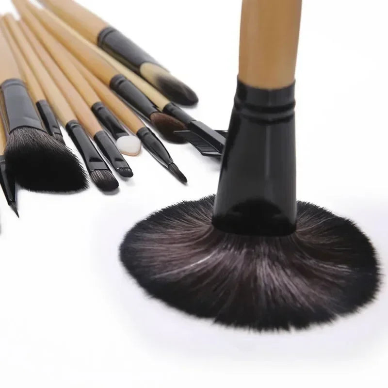 Gift Bag Of 24 pcs Makeup Brush Sets Professional Cosmetics Brushes Eyebrow Powder Foundation Shadows Pinceaux Make Up Tools 4