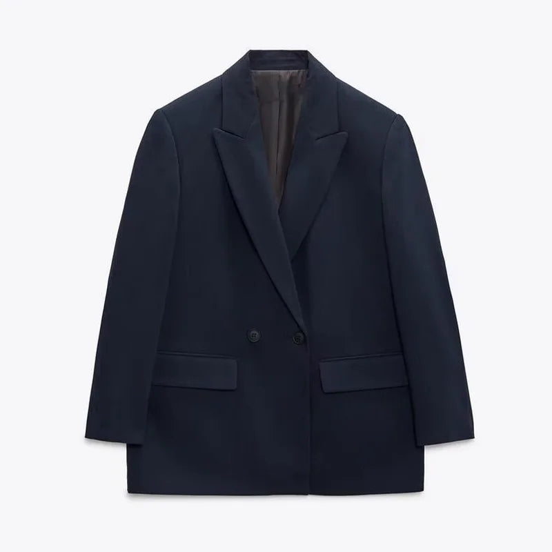 Women’s Premium Double-Breasted Commuter Blazer